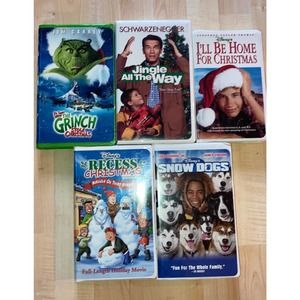 FIVE WINTER THEME VHS PRE-OWNED BUNDLE